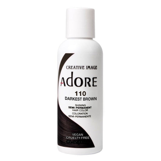 Adore Semi-Permanent Haircolor #110 Darkest Brown 4oz