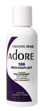 Adore Semi-Permanent Haircolor #186 Rich Eggplant 4oz