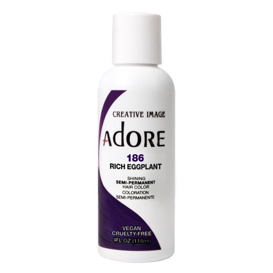 Adore Semi-Permanent Haircolor #186 Rich Eggplant 4oz