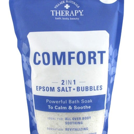 Village Nat. Bath Soak Comfort 2In1 Epsom Salt 36oz Bag
