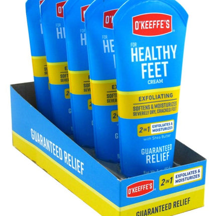 O' Keeffes Healthy Feet Exfoliating 3oz Tube (5 Pieces)
