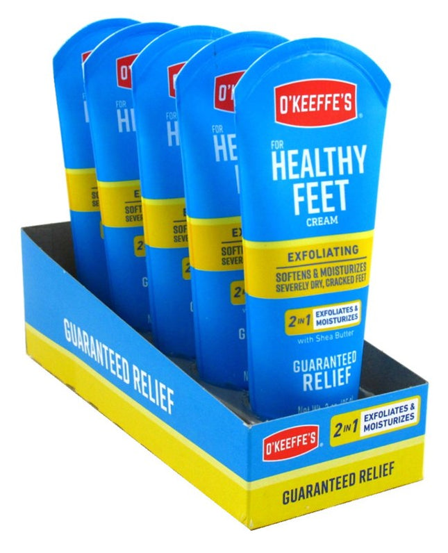 O' Keeffes Healthy Feet Exfoliating 3oz Tube (5 Pieces)