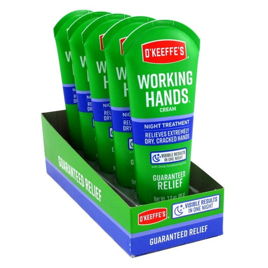 O' Keeffes Working Hands Night Treatment 3oz Tube (1PC) Dsply