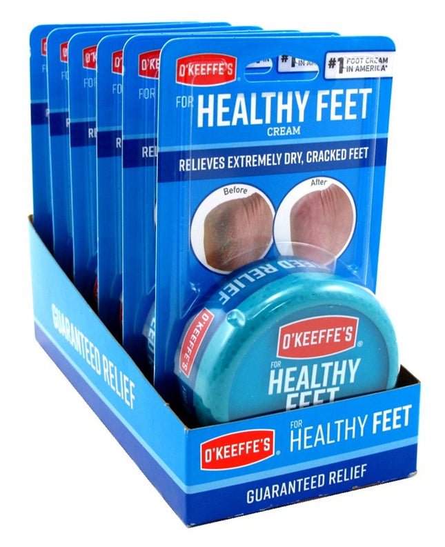 O' Keeffes Healthy Feet 2.7oz Jar Display (6 Pieces)