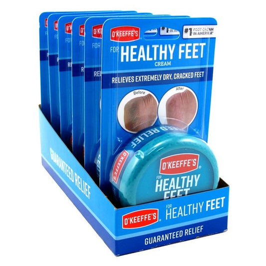 O' Keeffes Healthy Feet 2.7oz Jar Display (1PC)