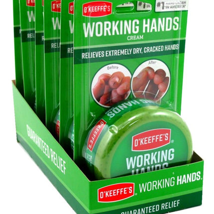 O' Keeffes Working Hands 2.7oz Jar Display (6 Pieces)