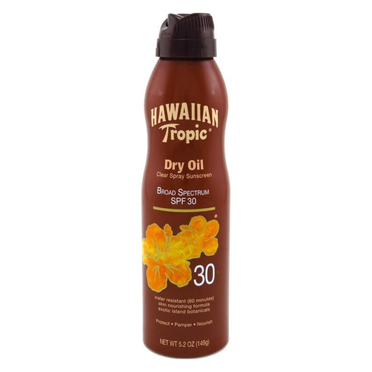 Hawaiian Tropic Spray Spf#30 Dry Oil 5.2oz