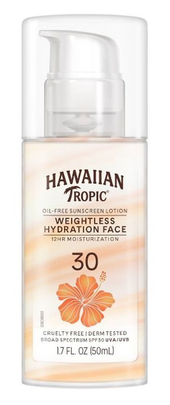 Hawaiian Tropic Spf#30 Face Weightless Hydration 1.7oz