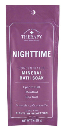 Village Nat. Mineral Bath Soak Nighttime Lavender 2oz (12 Pieces)