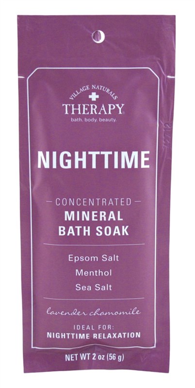 Village Nat. Mineral Bath Soak Nighttime Lavender 2oz (12 Pieces)
