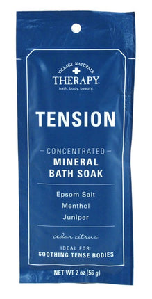 Village Nat. Mineral Bath Soak Tension Cedar Citrus 2oz(12 Pieces)