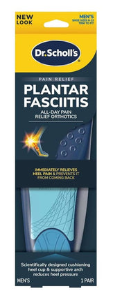 Dr. Scholls Plantar Fasciitis Orthotics Mens (Size 8-13)