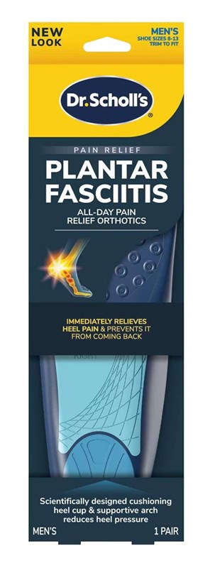 Dr. Scholls Plantar Fasciitis Orthotics Mens (Size 8-13)