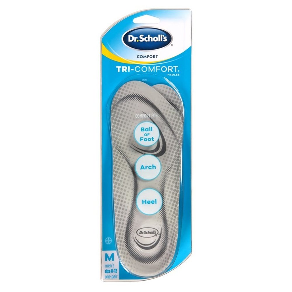 Dr. Scholls Tri-Comfort Insoles Mens (Size 8-12)