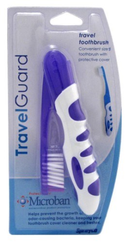 Travel Guard Travel Toothbrush Assorted Colors (12 Pieces)