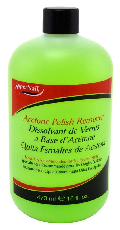 Super Nail 16oz Acetone Polish Remover (Lime-Green)