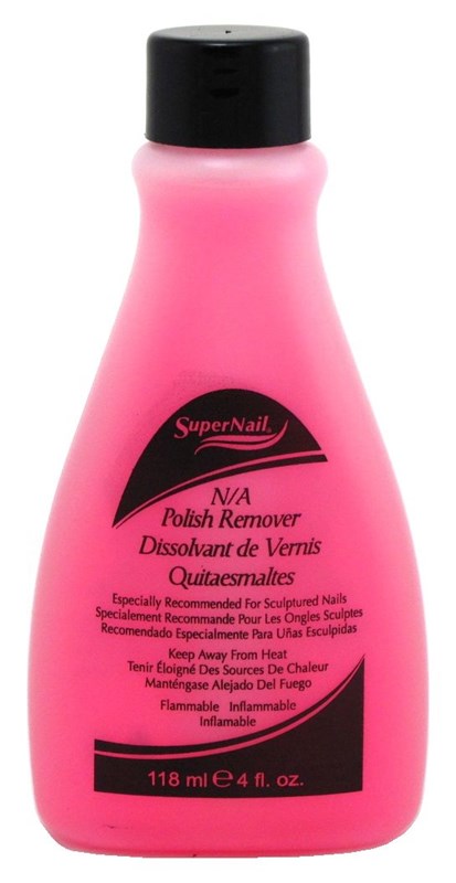 Super Nail 4oz Non-Abrasive Polish Remover (Pink)