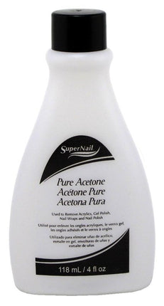 Super Nail 4oz Pure Acetone Polish Remover (Clear)