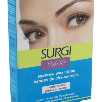 Surgi Wax Eyebrow Wax Strips 28 Applications Ready To Use