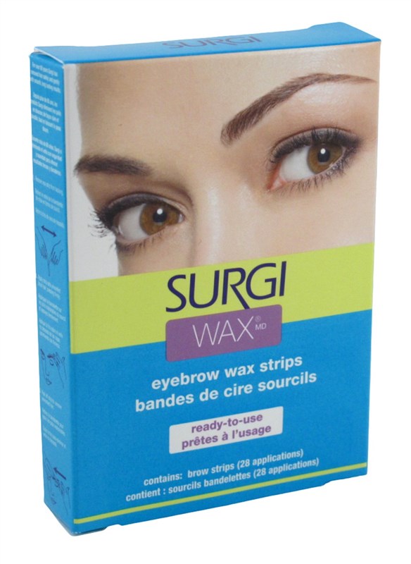 Surgi Wax Eyebrow Wax Strips 28 Applications Ready To Use