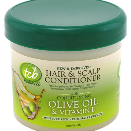 Tcb Naturals Conditioner H&S Olive Oil & Vit-E Jar 10oz