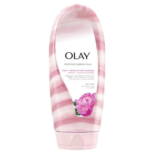 Olay Body Wash Moist Ribbons+ Shea+Notes Of Peony 18oz