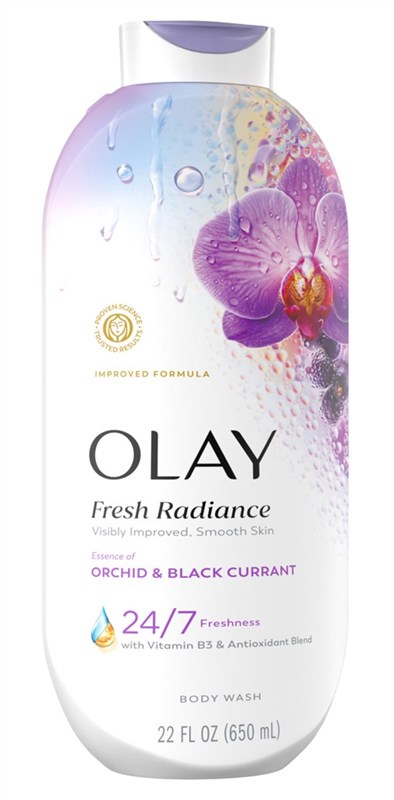 Olay Body Wash 22oz Radiance Orchid And Black Currant