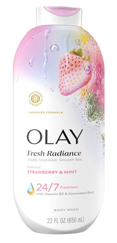 Olay Body Wash 22oz Radiance Strawberry And Mint