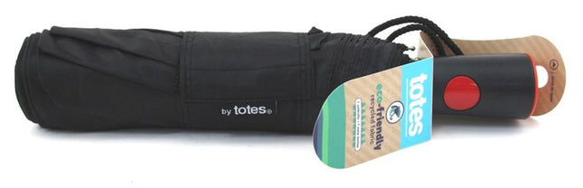 Totes Umbrella Auto Open 11 Inch Large (Black)