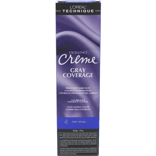 Loreal Excel Creme Color #4 Dark Brown 1.74oz