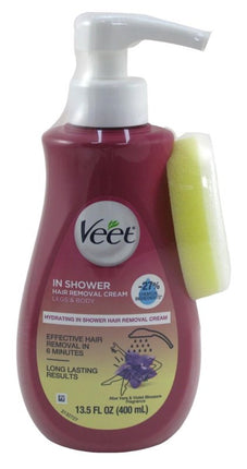 Veet In Shower Hair Removal Cream Legs & Body 13.5oz Pump