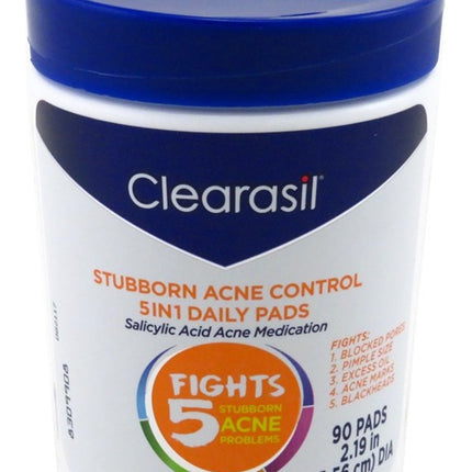 Clearasil Ultra 5 In 1 Pads 90 Count Jar