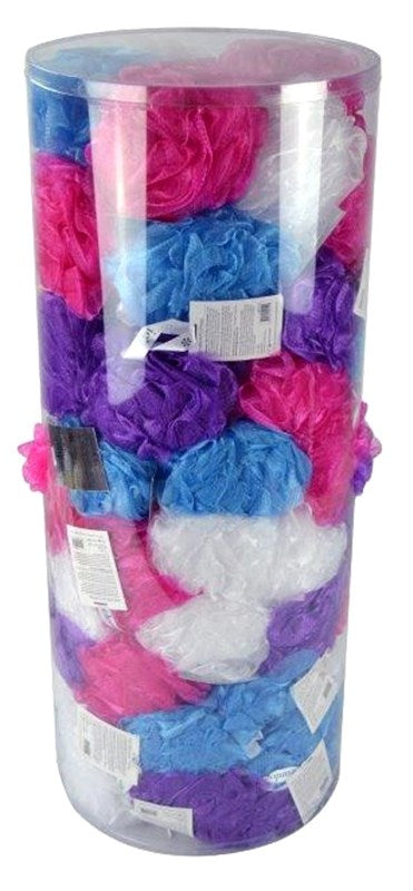 Clean Logic Silky Mesh Bath Sponge (72 Pieces) Display Floor