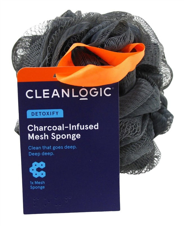 Clean Logic Purifying Charcoal Mesh Bath Sponge