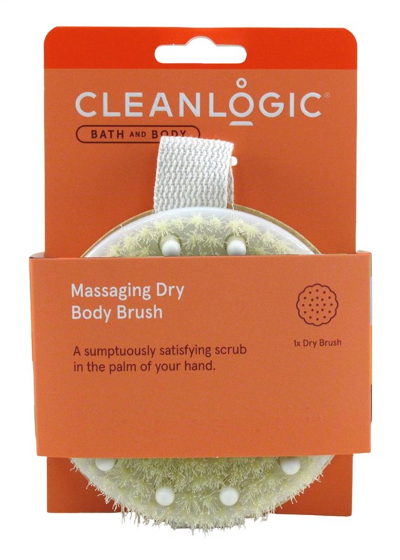 Clean Logic Bath & Body Massaging Dry Body Brush