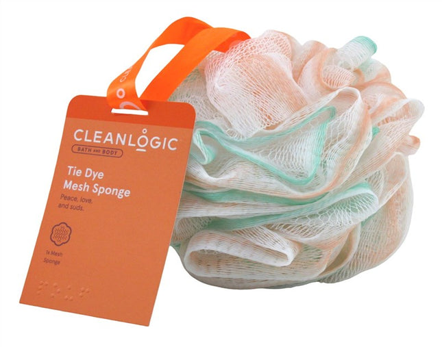 Clean Logic Bath & Body Tie Dye Mesh Sponge