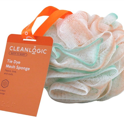 Clean Logic Bath & Body Tie Dye Mesh Sponge