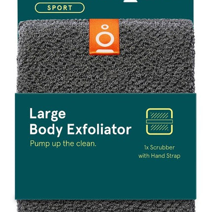 Clean Logic Sport Large Body Exfoliator With Hand Strap