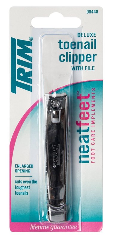 Trim Neat Feet Toenail Clipper Deluxe With File (6 Pieces)