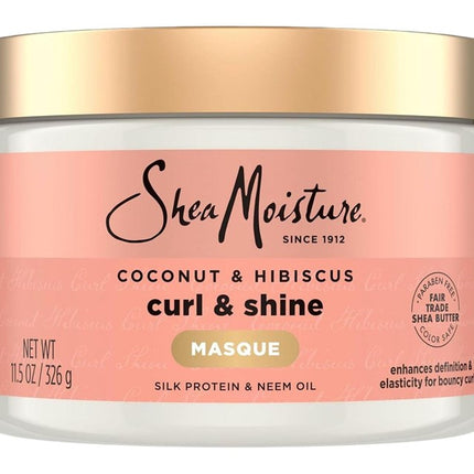 Shea Moisture Coconut&Hibiscus Curl & Shine Hair Masque 12oz