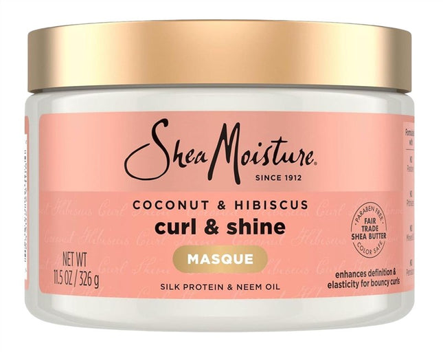 Shea Moisture Coconut&Hibiscus Curl & Shine Hair Masque 12oz