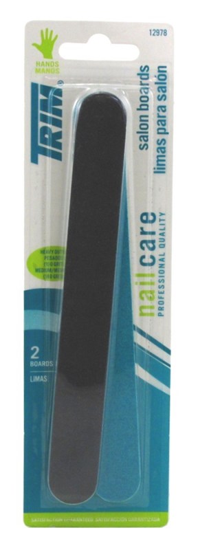 Trim Nail Care Salon Boards Black 2 Count (12 Pieces)