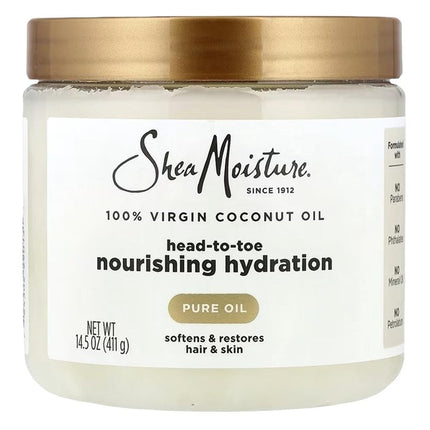 Shea Moisture 100% Xtra-Virgin Coconut Oil 15oz Head-To-Toe