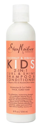 Shea Moisture Kids Shampoo 2-In-1 Coconut & Hibiscus 8oz