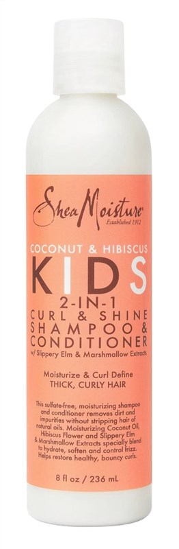 Shea Moisture Kids Shampoo 2-In-1 Coconut & Hibiscus 8oz