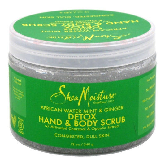 Shea Moisture African Water Mnt/Gingr Hand/Body Scrub 12oz