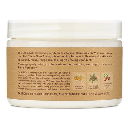 Shea Moisture Manuka Honey Smooth Creme Body Scrub 11.3oz