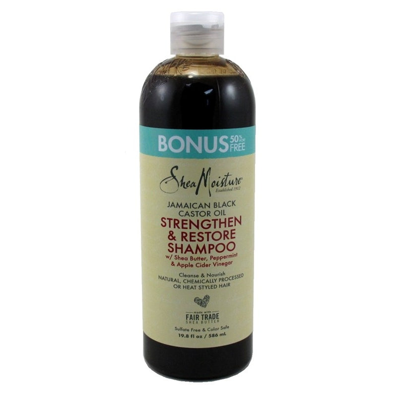 Shea Moisture Jamaican Black Shampoo Strength 19.8oz Bonus