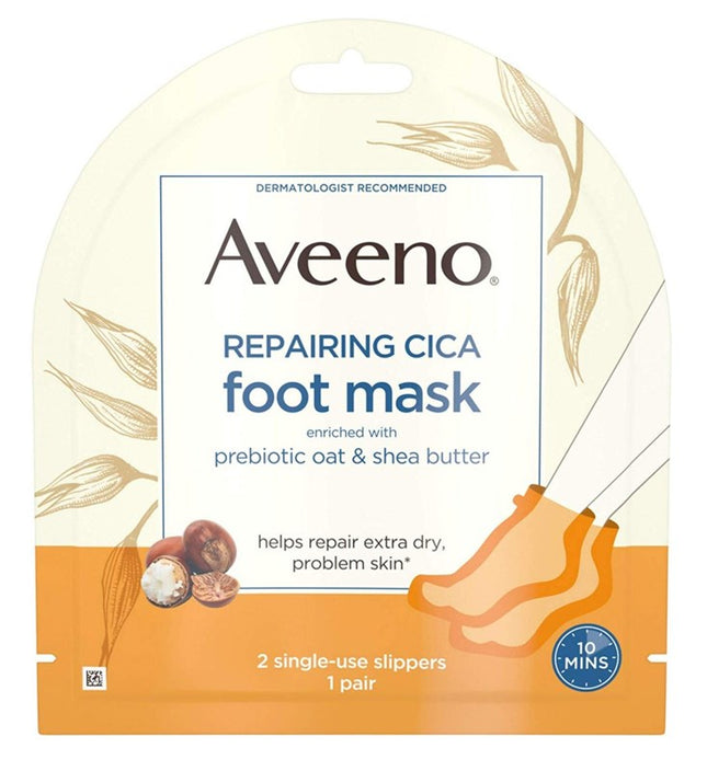 Aveeno Repairing Cica Foot Mask (6 Pieces)