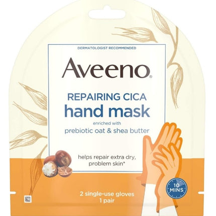 Aveeno Repairing Cica Hand Mask (6 Pieces)